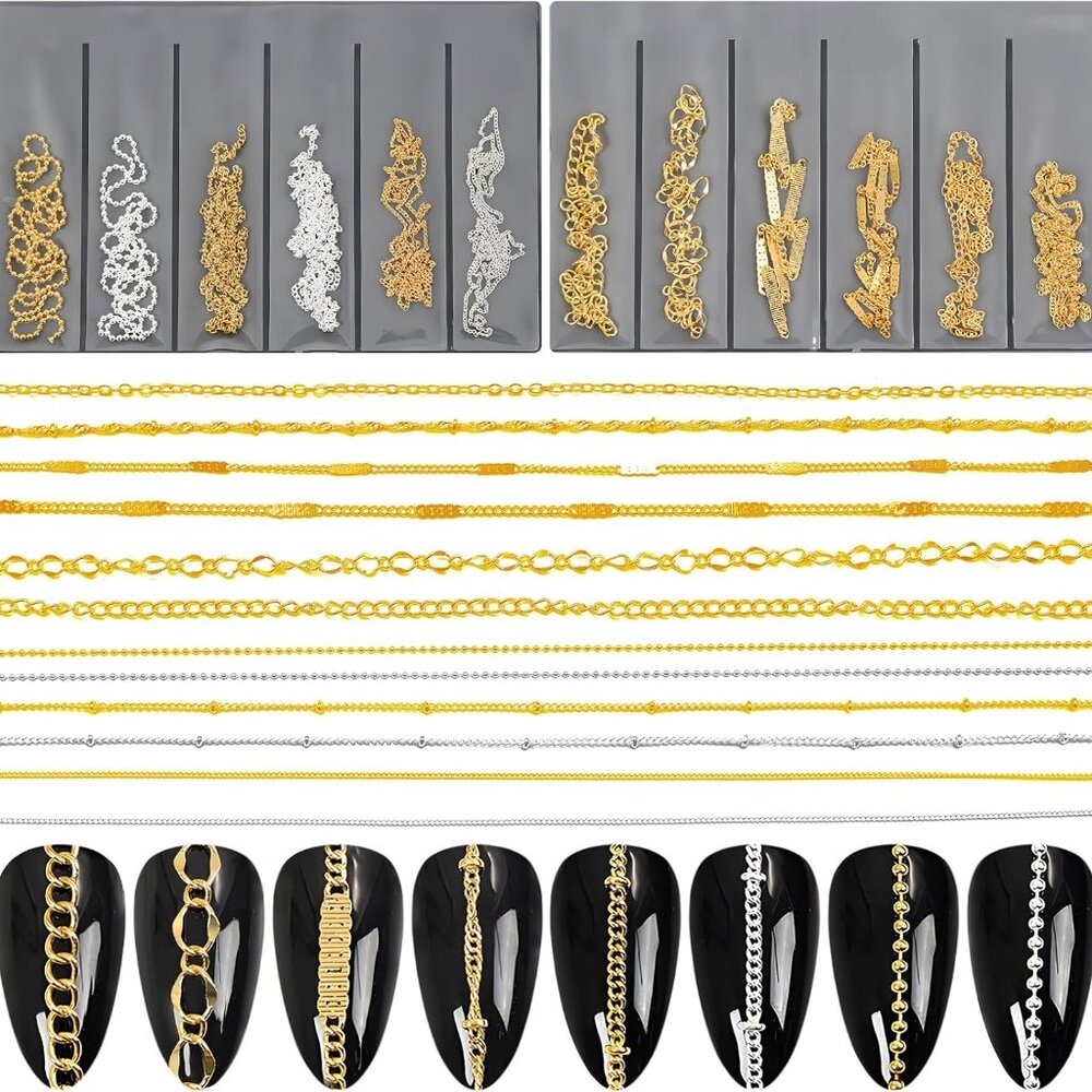 Gold Nail Charms Gems Nails Rhinestone Junk Case Charms